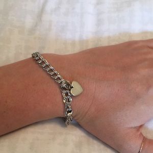 Sterling silver charm bracelet